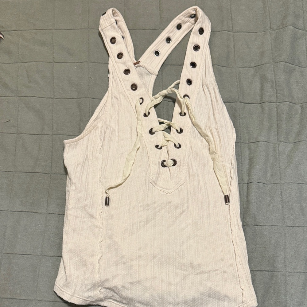 Free People Lace-Up Women's Top